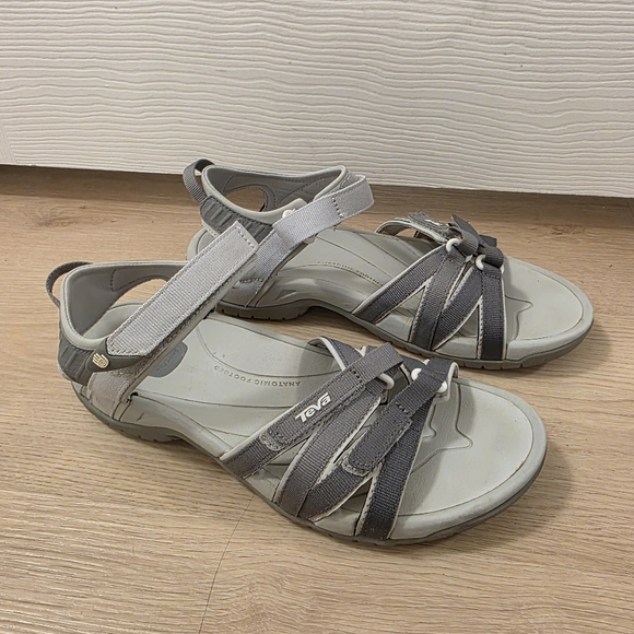 Teva Shoes - Teva Women's Light Gray Adjustable Strappy Sandals